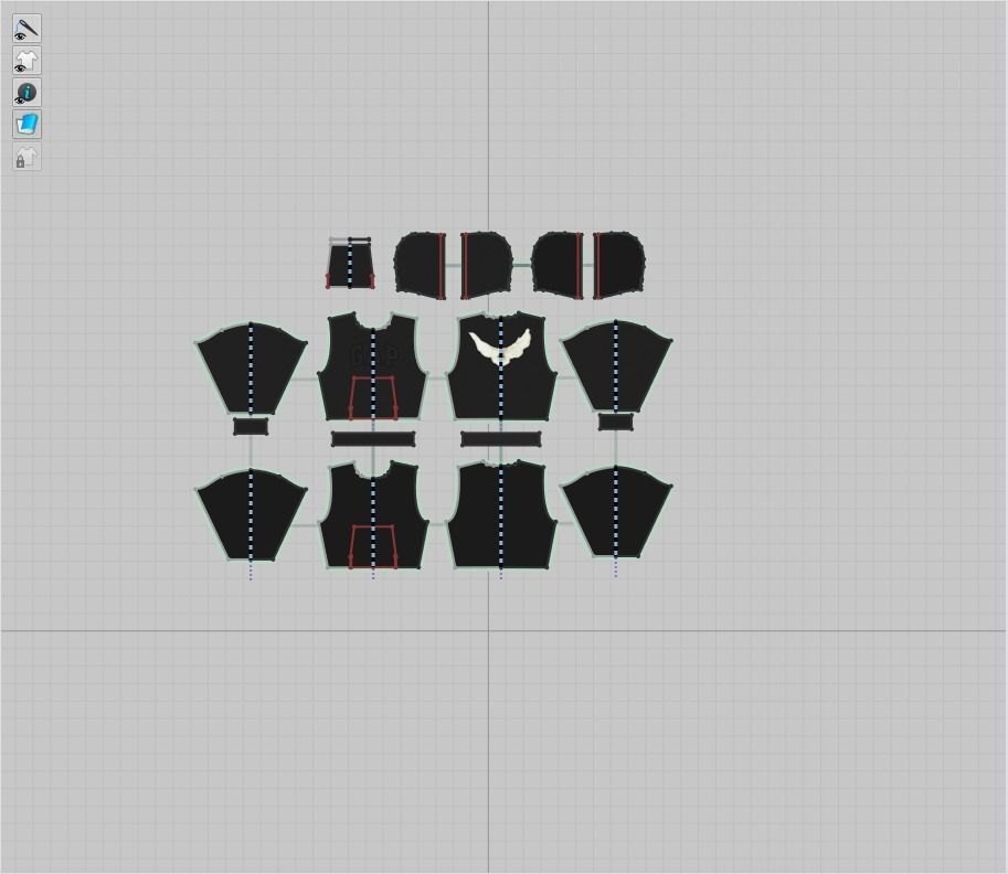 Balenciaga x Yeezy x Gap full model hoodie pants and mask  3D model_8