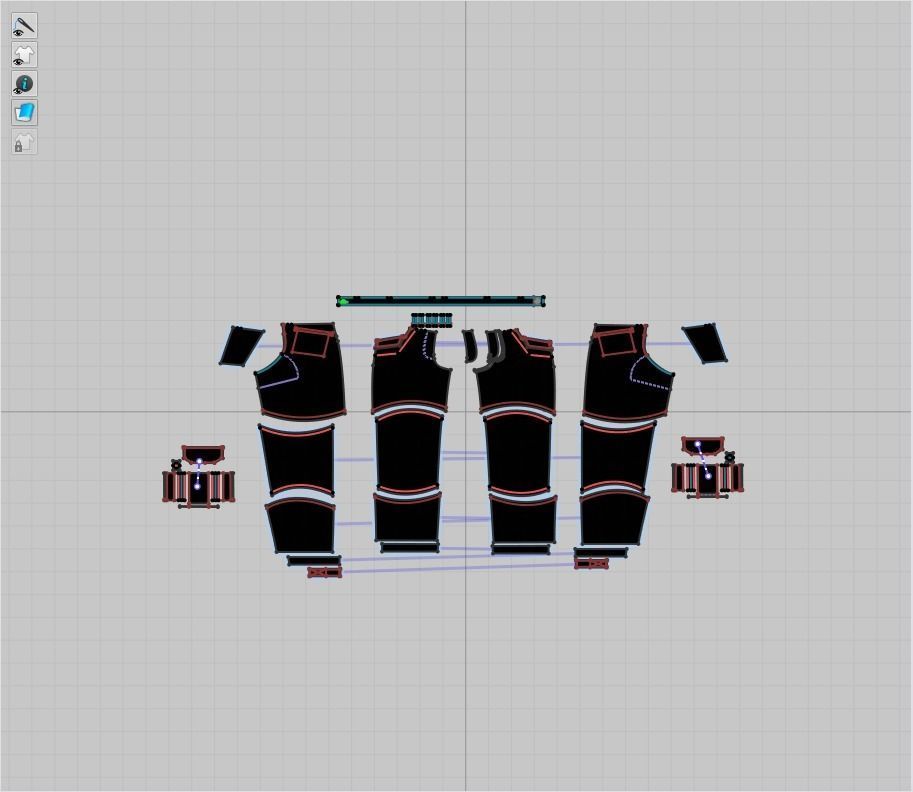 Balenciaga x Yeezy x Gap full model hoodie pants and mask  3D model_9