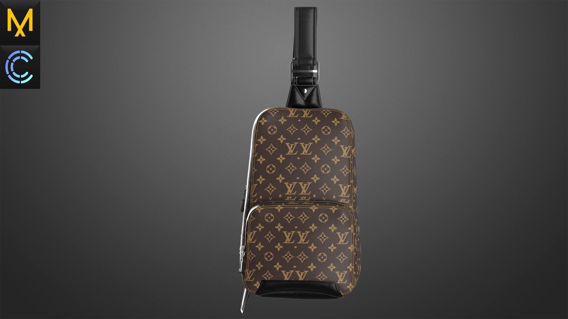 Louis Vuitton Bag OBJ mtl FBX ZPRJ 3D model_3