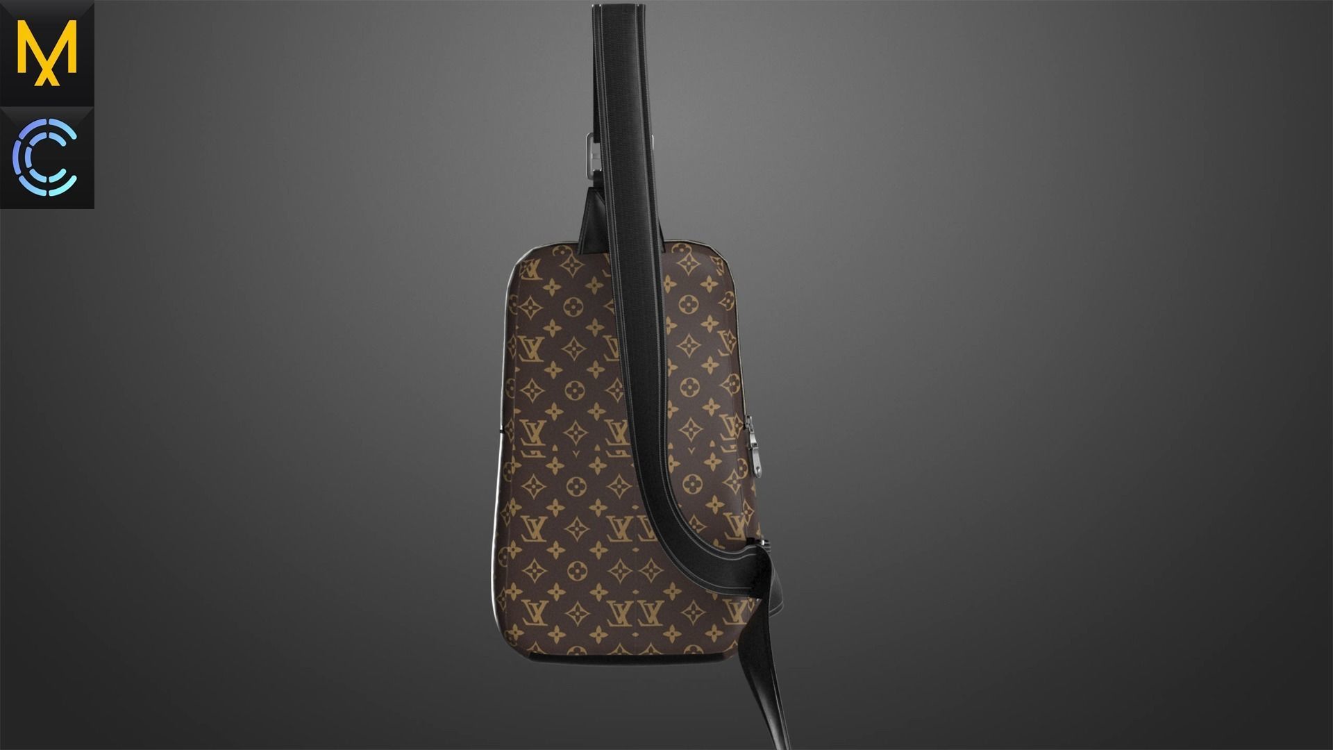 Louis Vuitton Bag OBJ mtl FBX ZPRJ 3D model_6