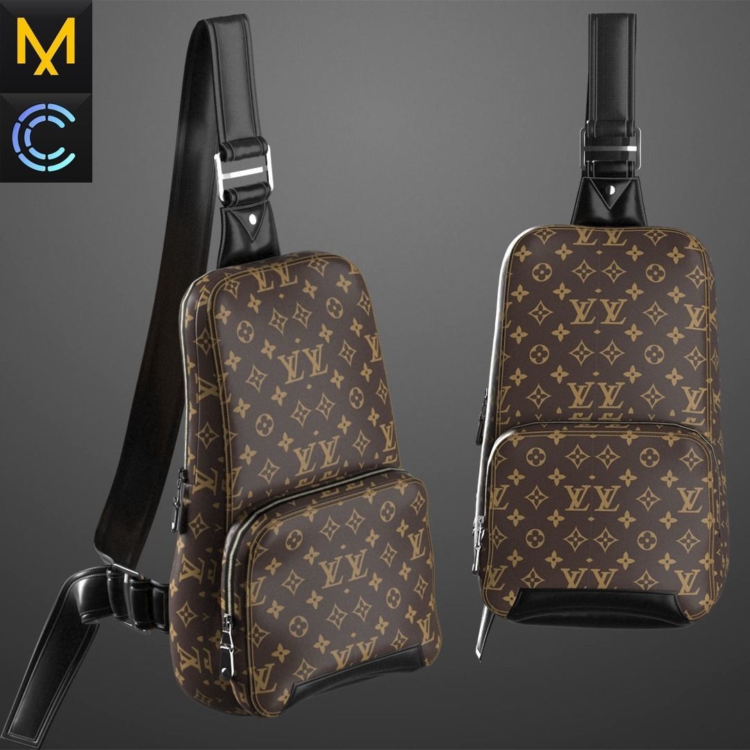 Louis Vuitton Bag OBJ mtl FBX ZPRJ 3D model_1