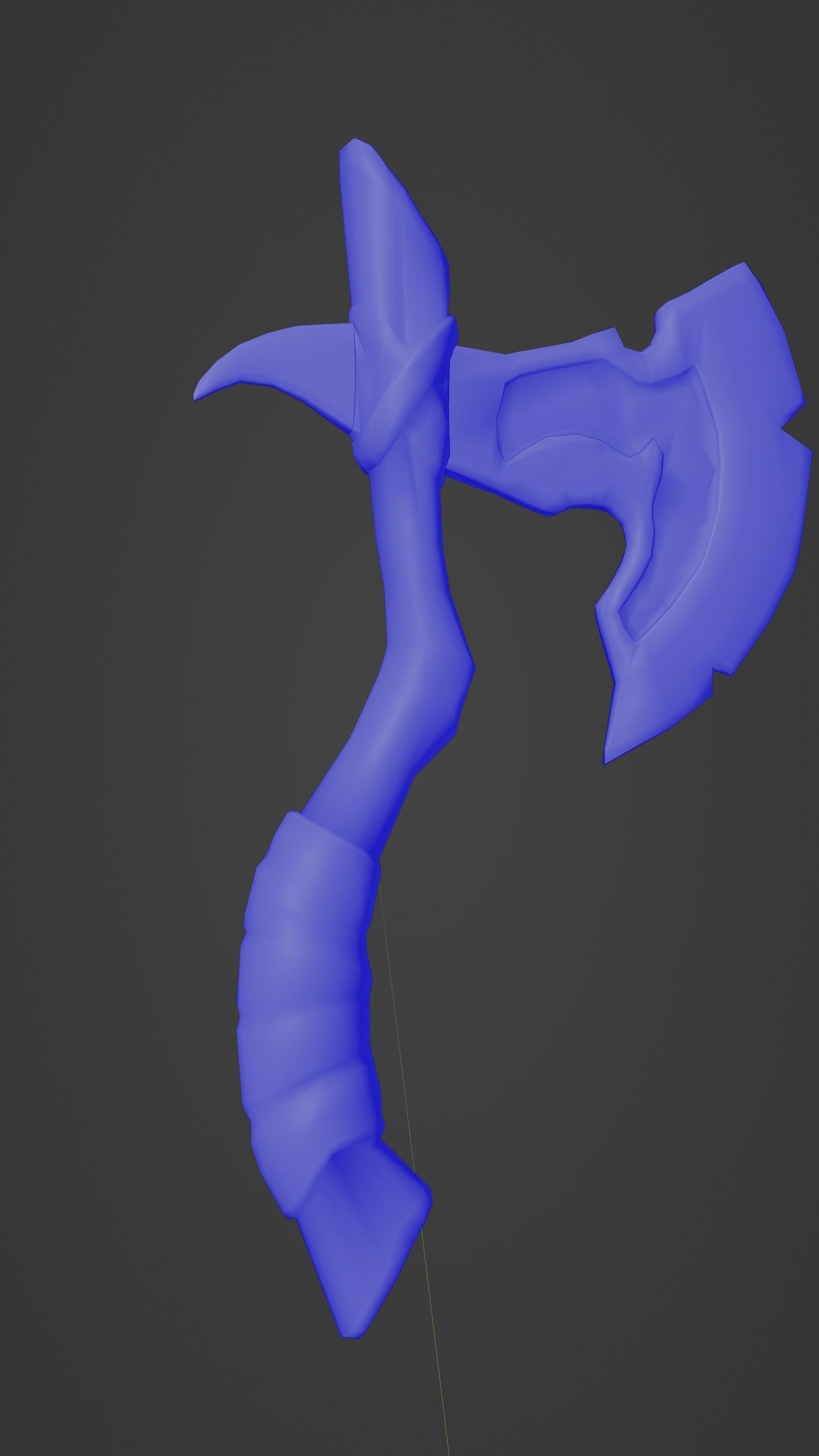 Turkish ax model Low-poly 3D model_2