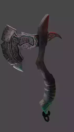 Turkish ax model Low-poly 3D model