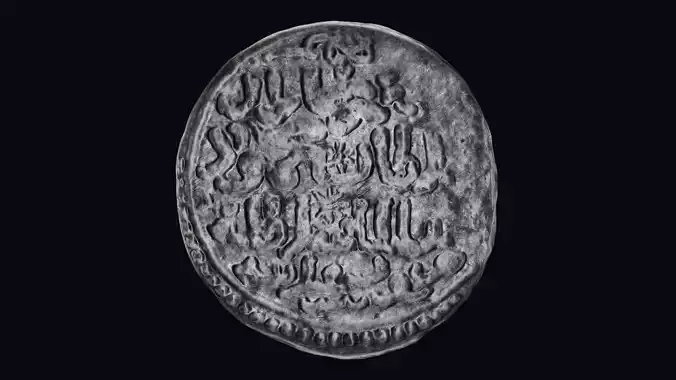 Karamanoglu Coin Low-poly 3D model