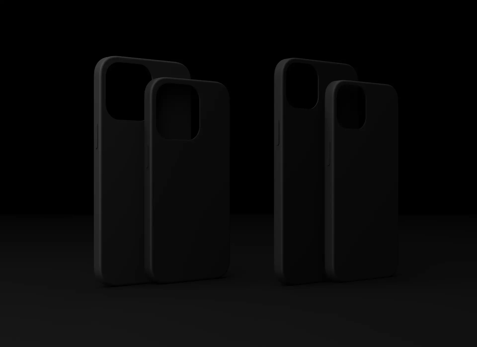 Cases of Apple iPhone 14 All Models in Official design Low-poly 3D model_0