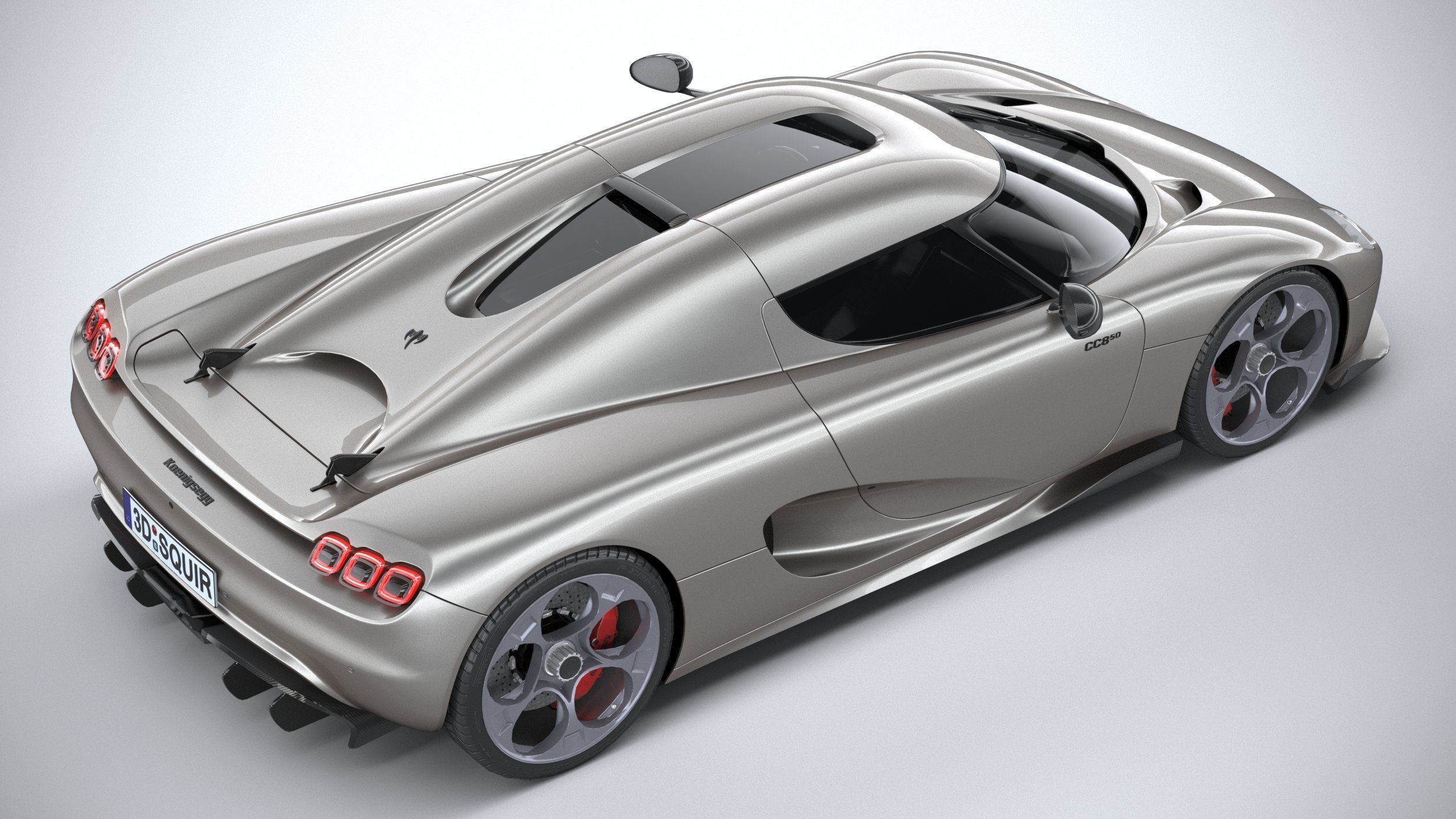 Koenigsegg CC850 2023 LowPoly 3D model_10