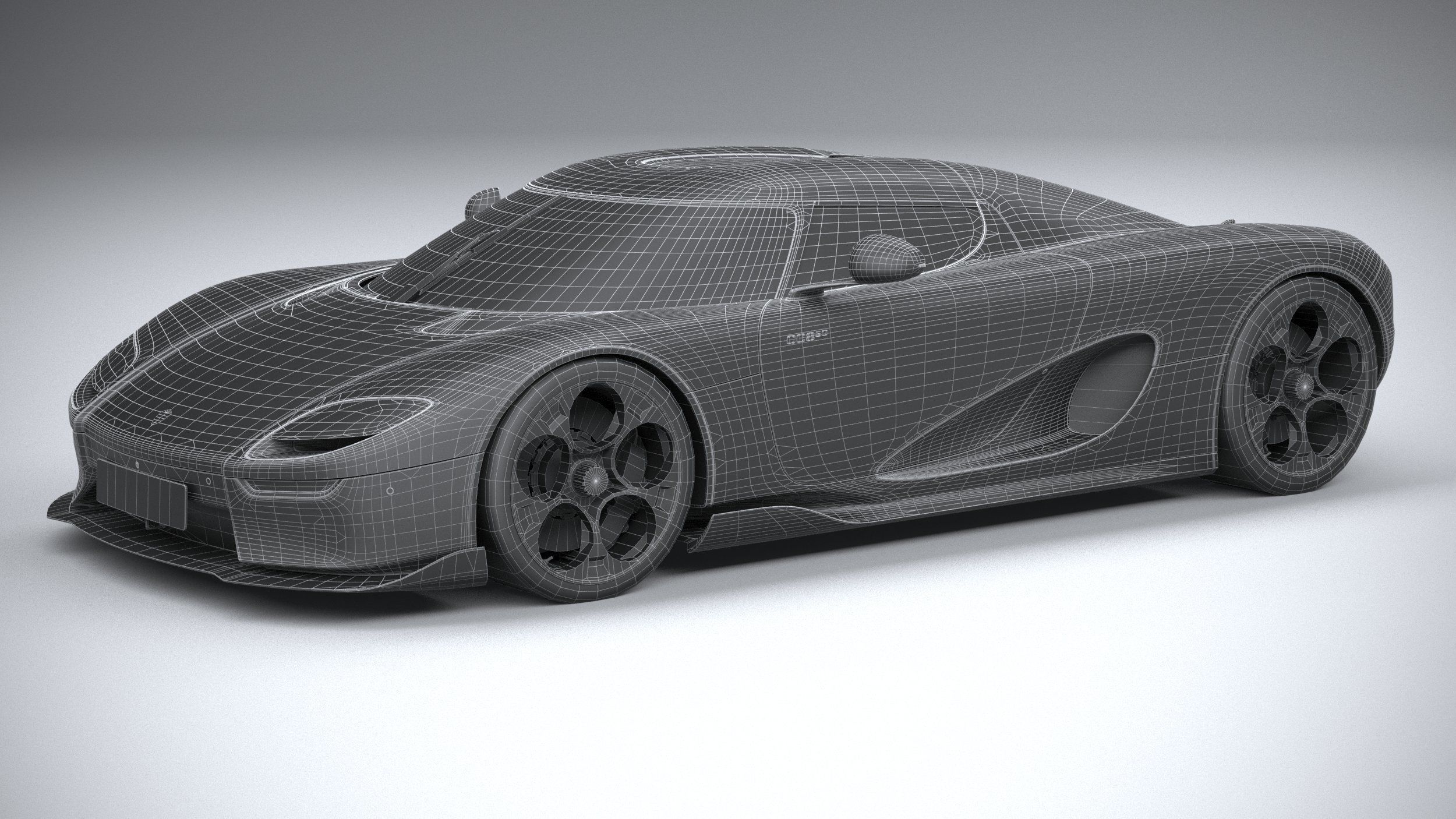 Koenigsegg CC850 2023 LowPoly 3D model_26