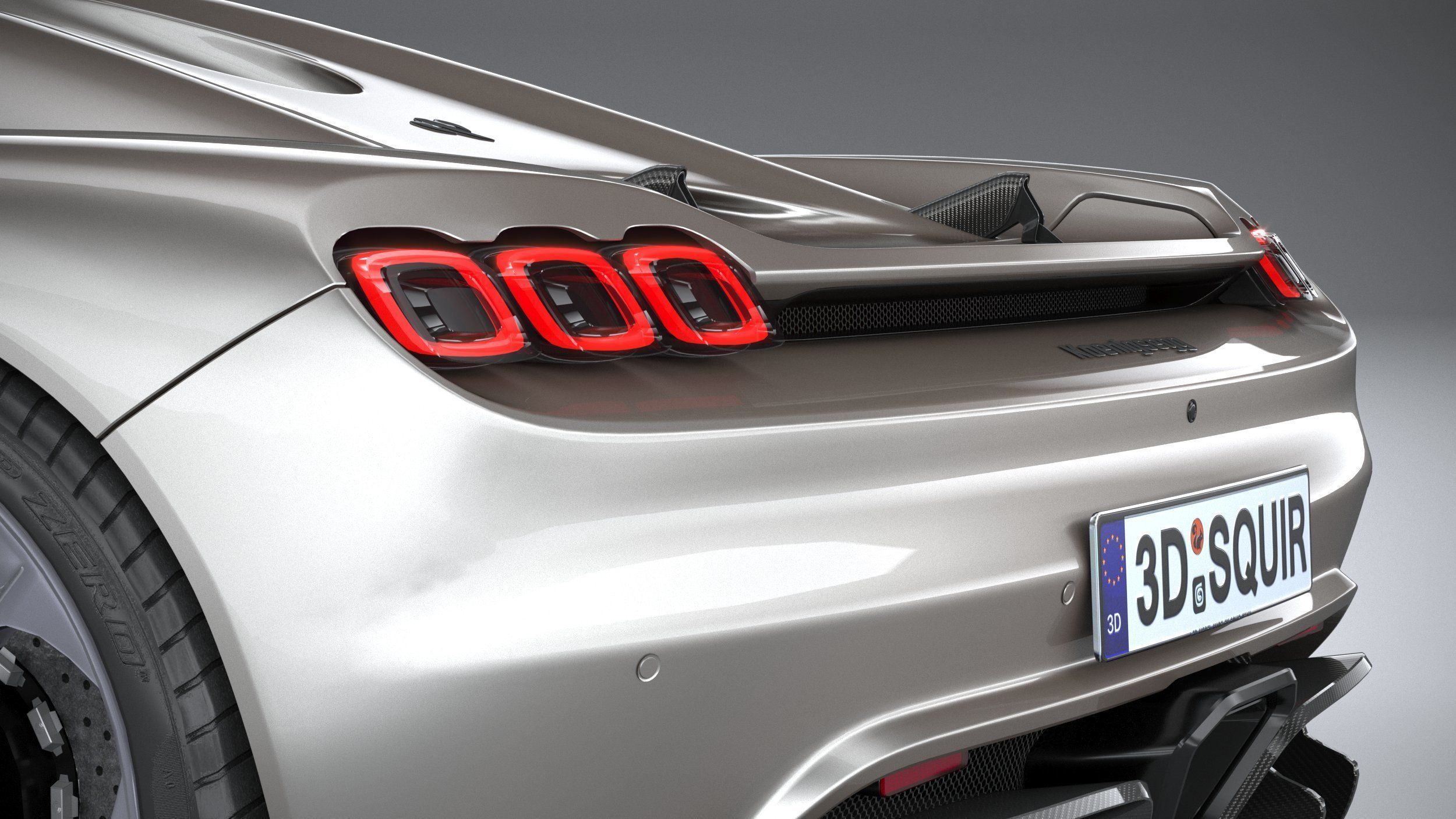 Koenigsegg CC850 2023 LowPoly 3D model_6