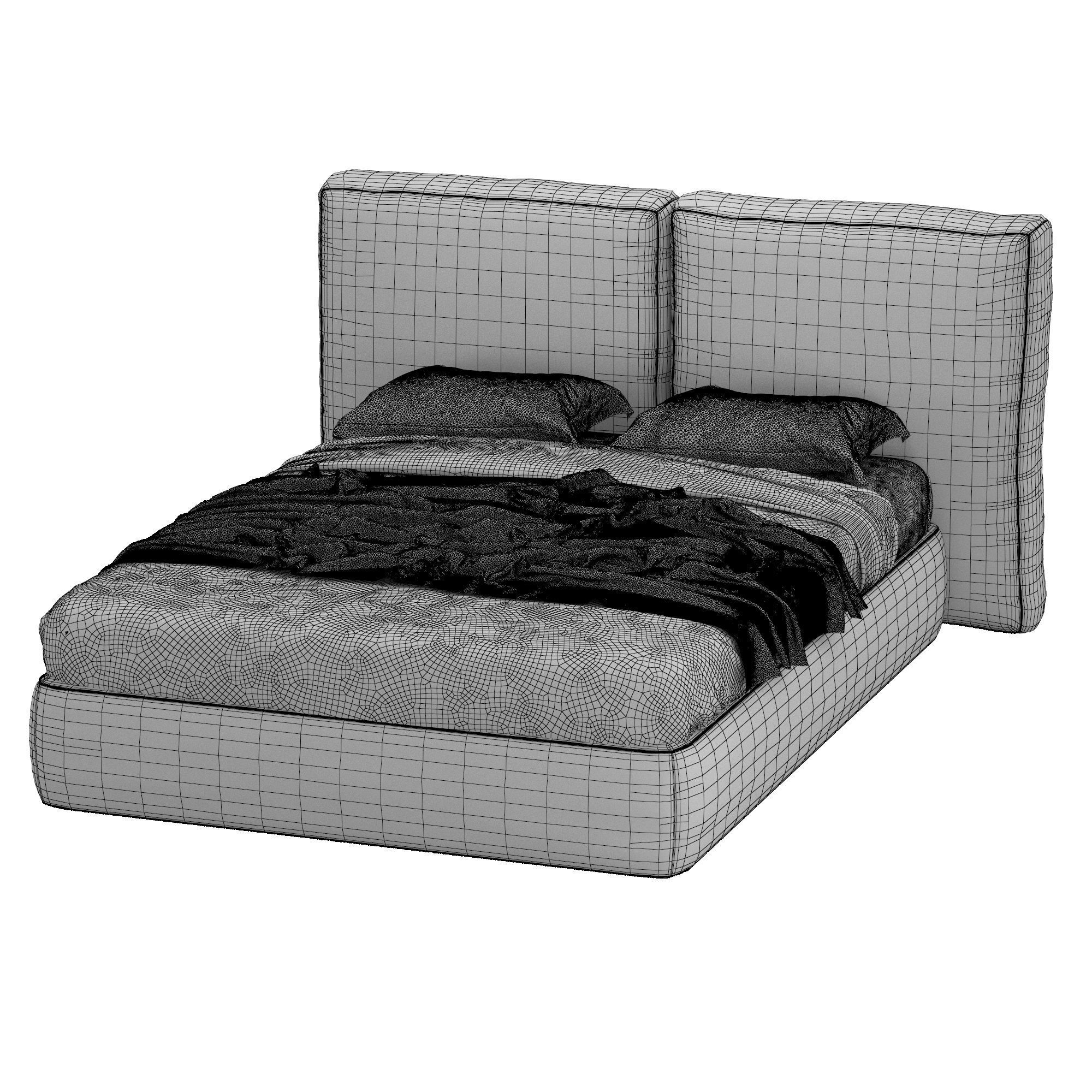 Elio Bed 3D model_5