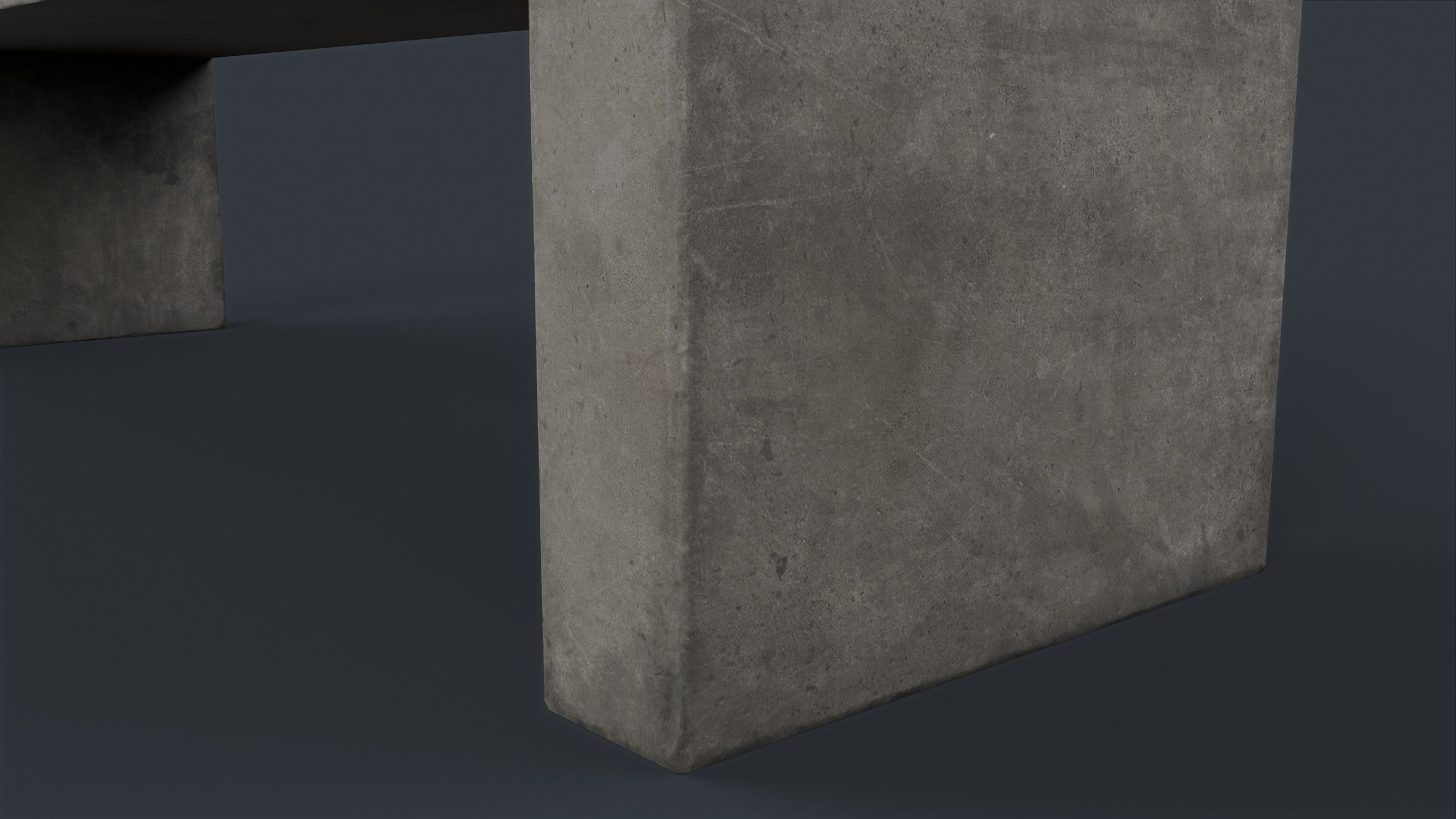 Modern Outdoor Bench 77 PBR Game Ready Low-poly 3D model_24