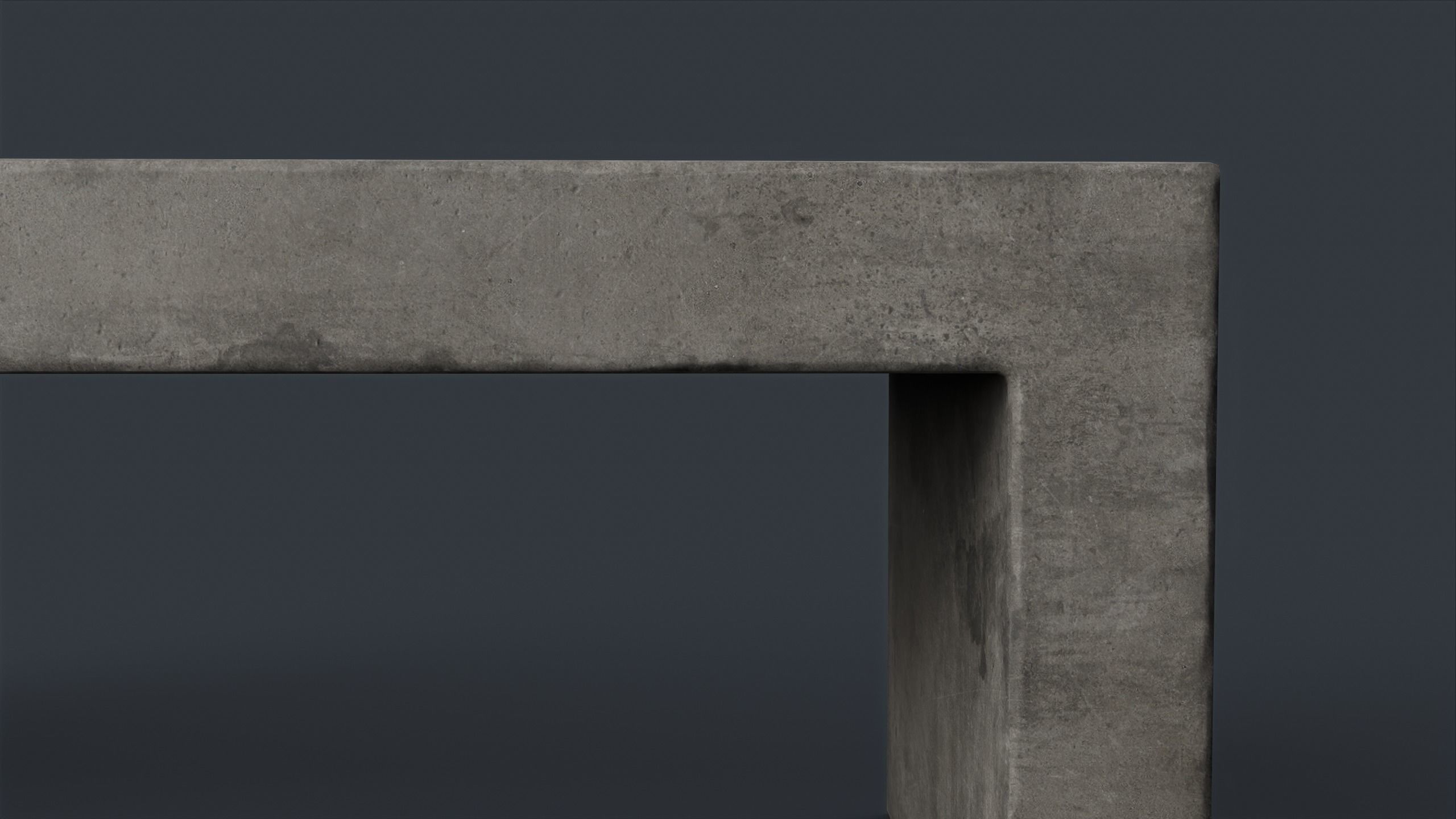 Modern Outdoor Bench 77 PBR Game Ready Low-poly 3D model_17