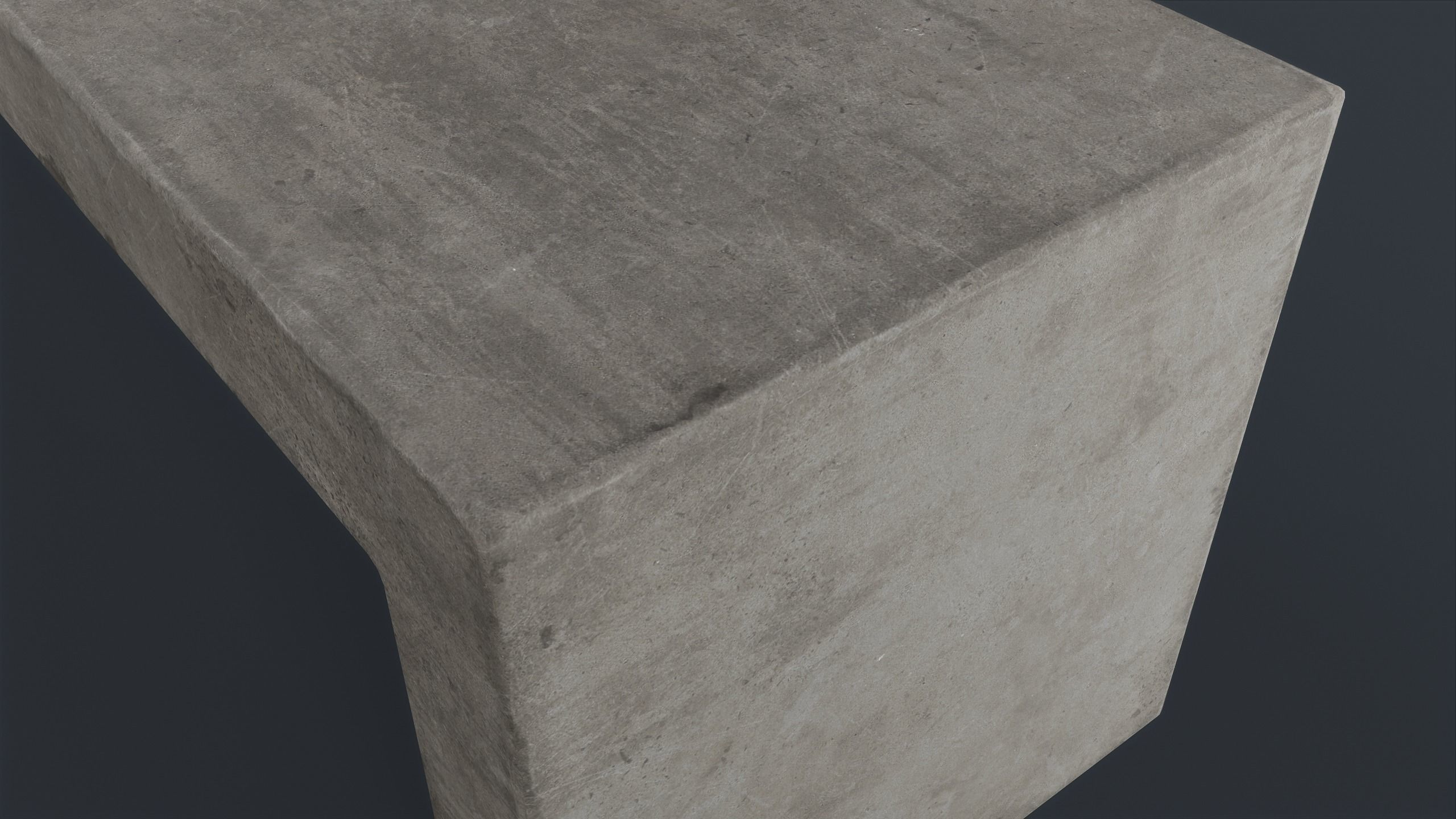 Modern Outdoor Bench 77 PBR Game Ready Low-poly 3D model_22