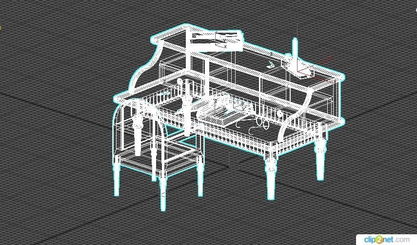 Book Pack Low-poly 3D model_7