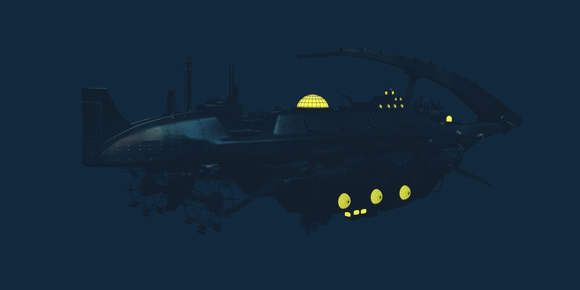 NAUTILUS spaceship 3D model_5