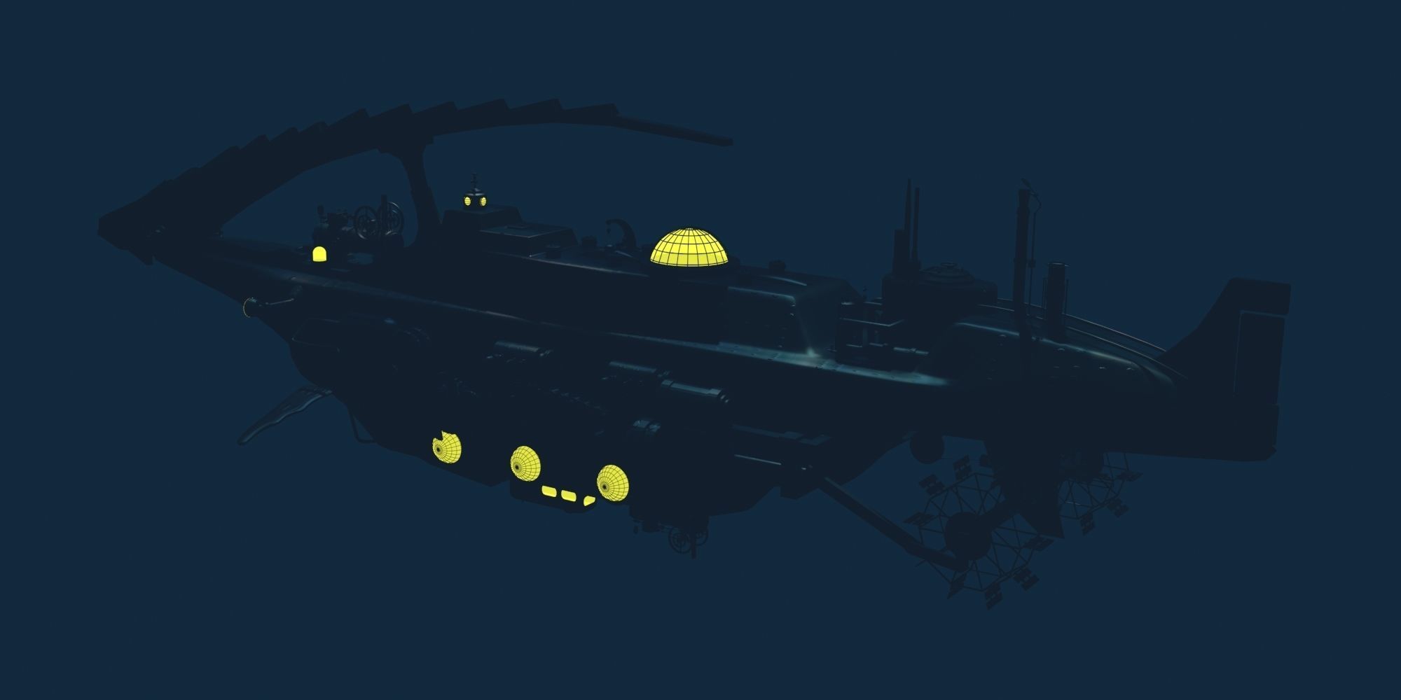 NAUTILUS spaceship 3D model_9