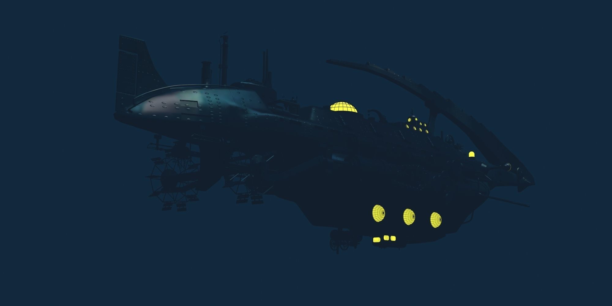 NAUTILUS spaceship 3D model_7