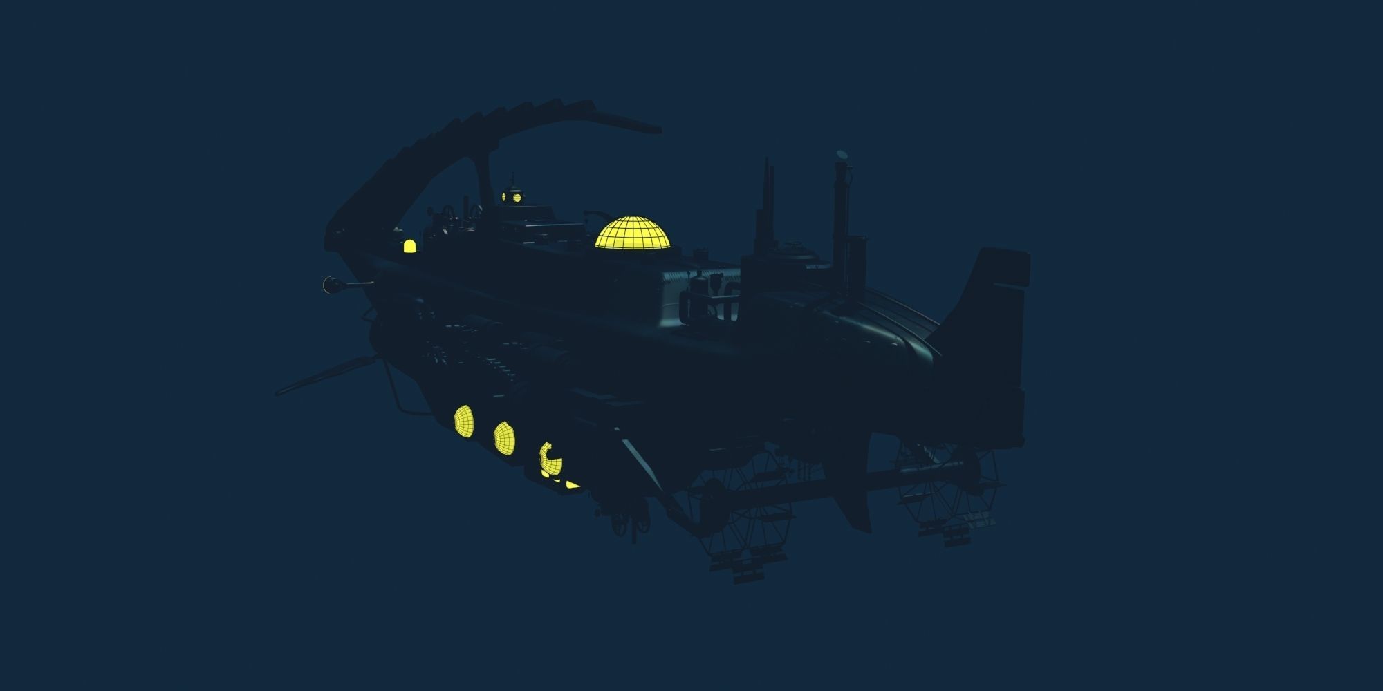 NAUTILUS spaceship 3D model_8