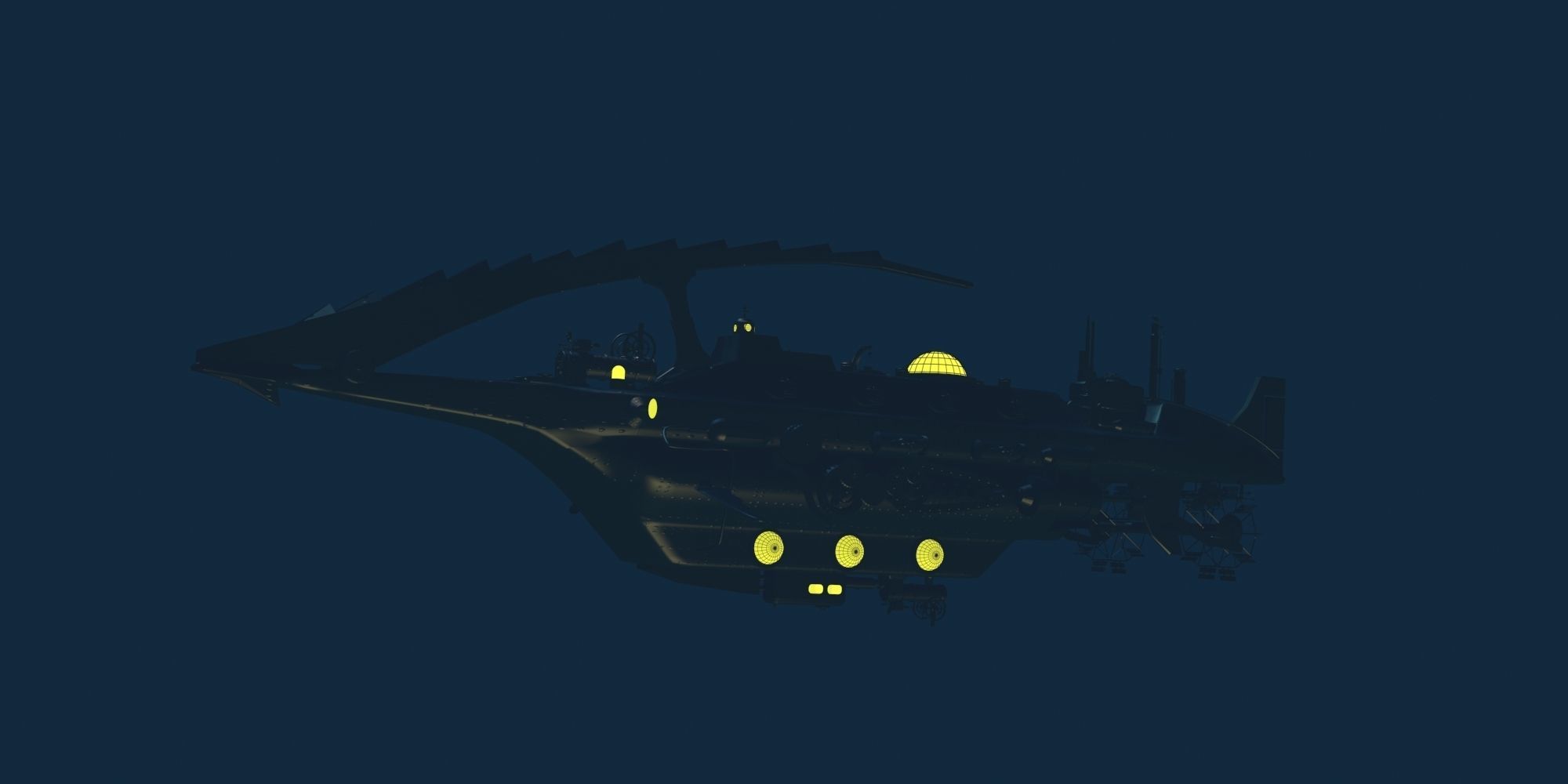 NAUTILUS spaceship 3D model_11