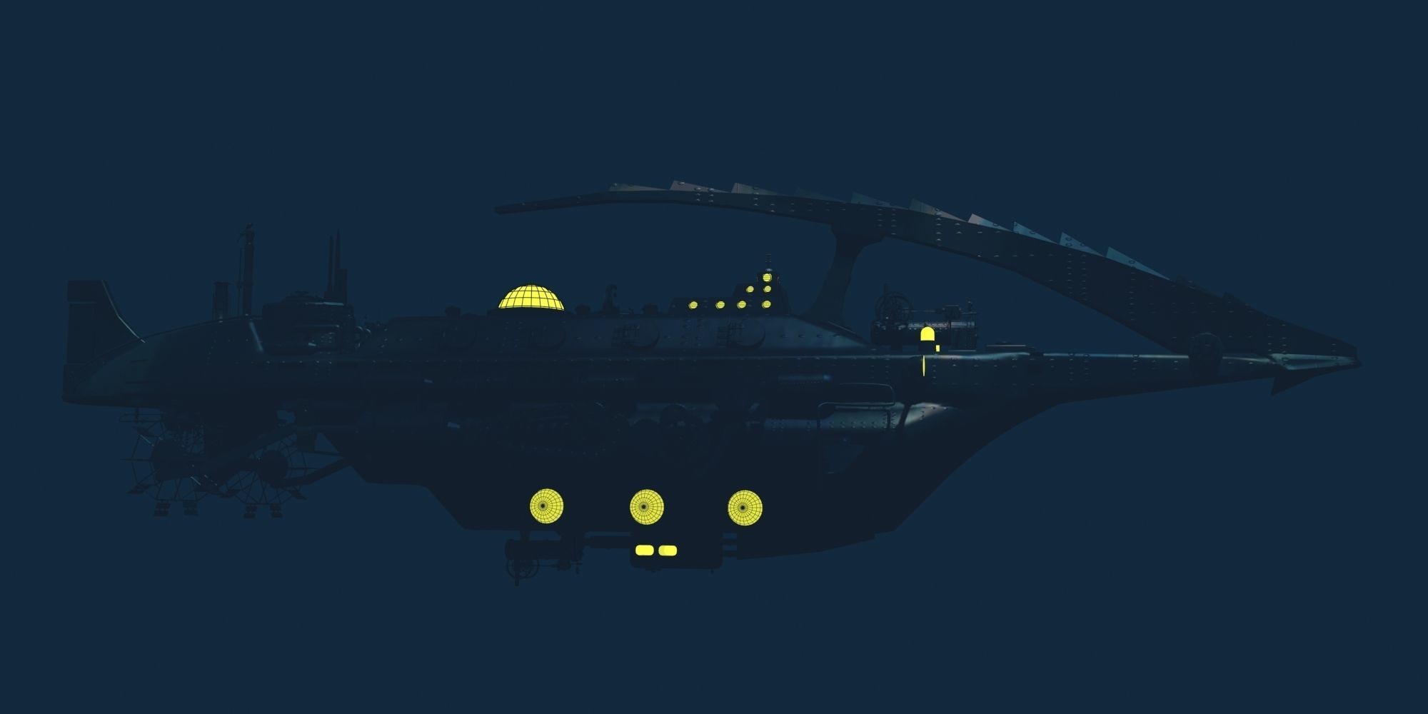 NAUTILUS spaceship 3D model_4