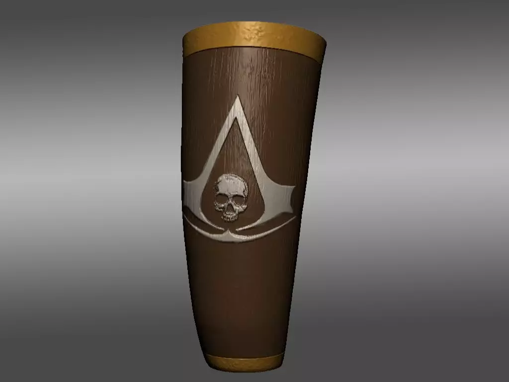 02- Cuia para Terere - Assassins Creed Black Flag 3D print model