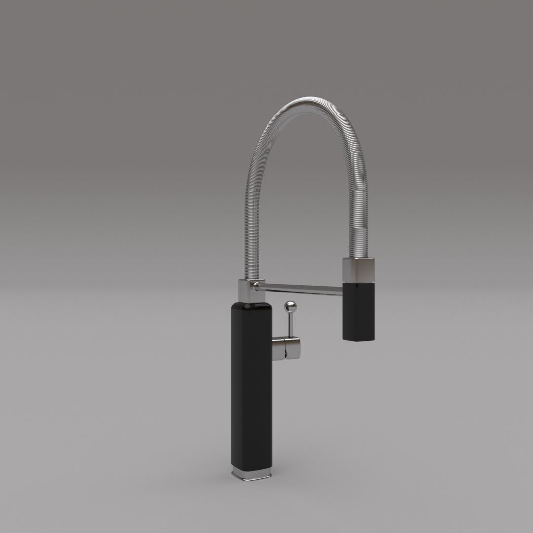 Kitchen Faucet 3D model_3