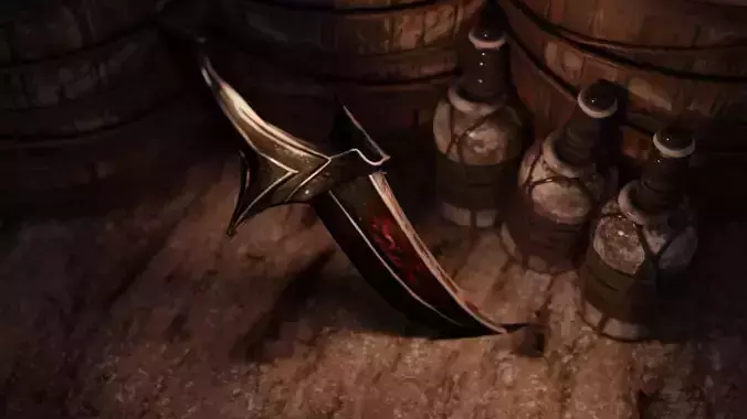 Low Poly Game-Ready Pirate Knife