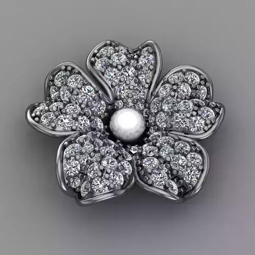 Beautiful diamond flower jewelry for woman 