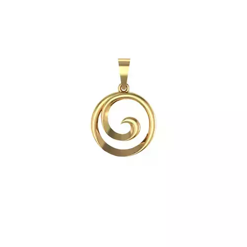 spiral stylish pendant