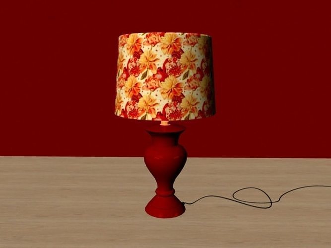 Table Lamp Low-poly 3D model