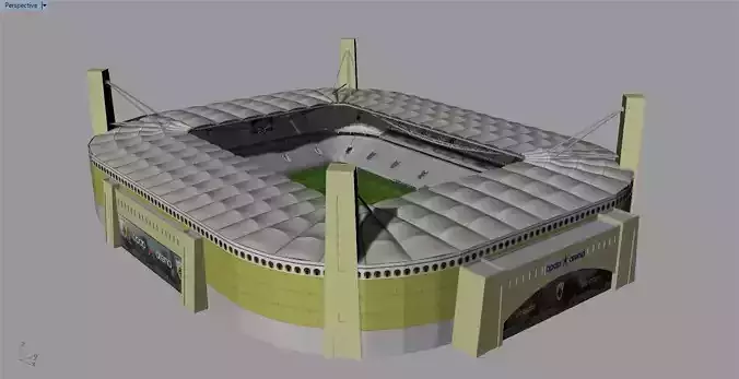 Agia Sophia Stadium AEK FC Low-poly 3D model