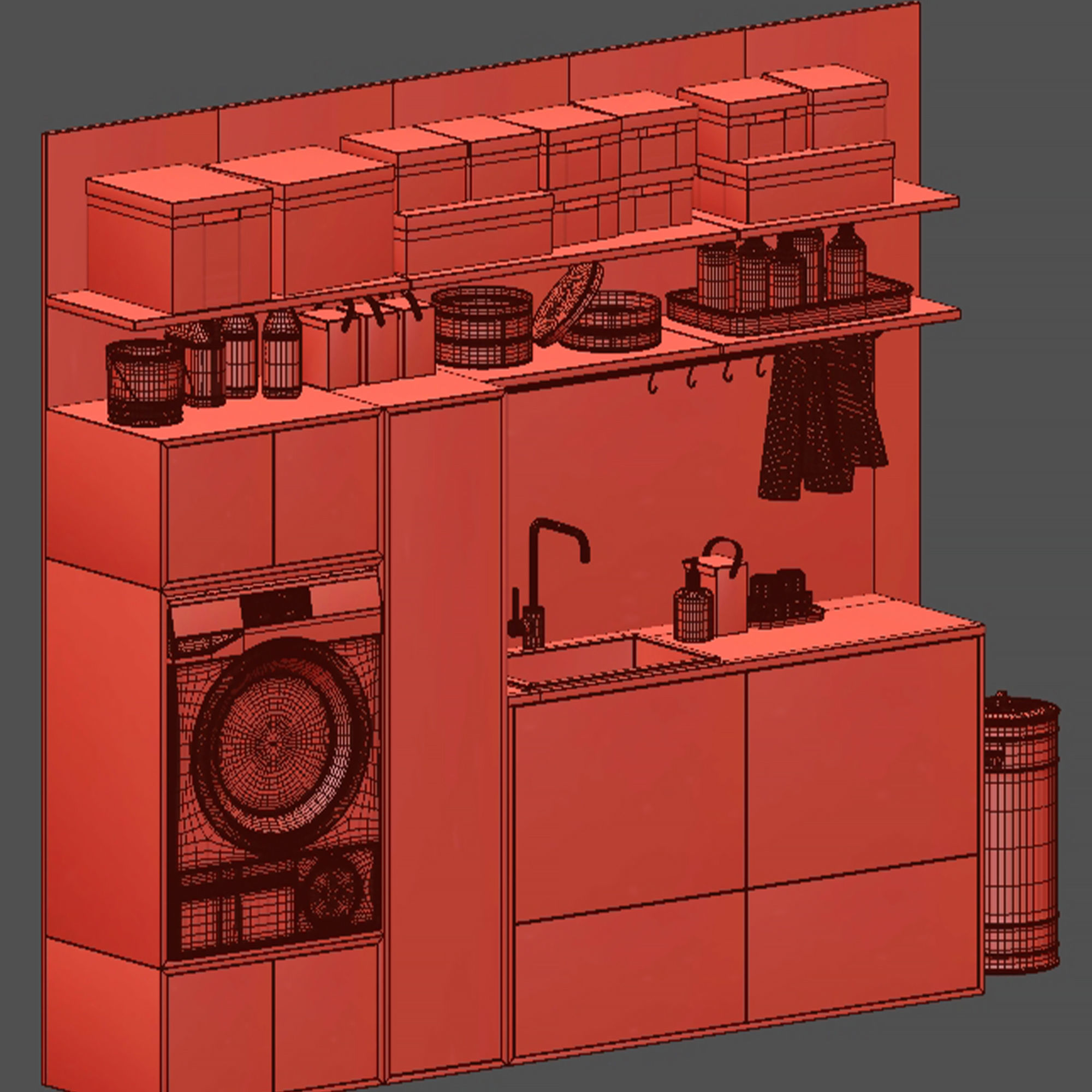 Laundry Room 3D model_6