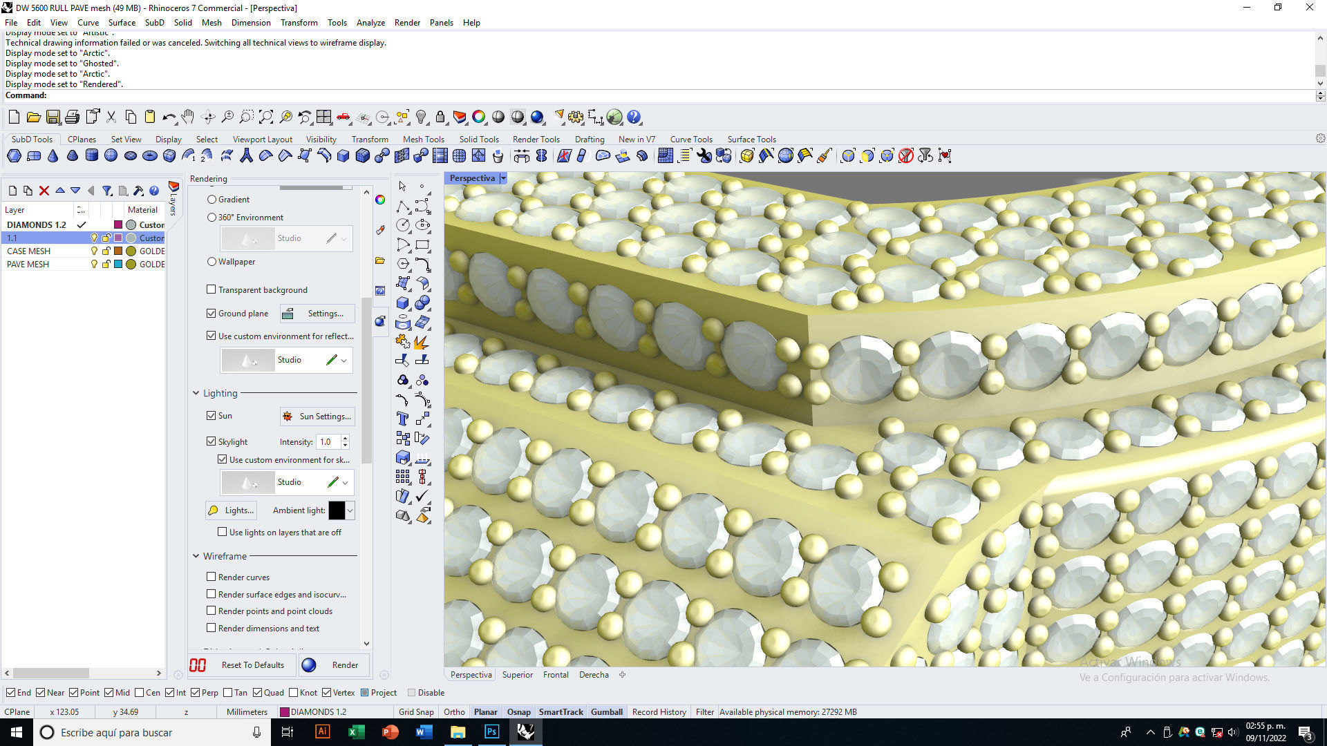 Full pave diamond Case for DW5600 3D print model_13