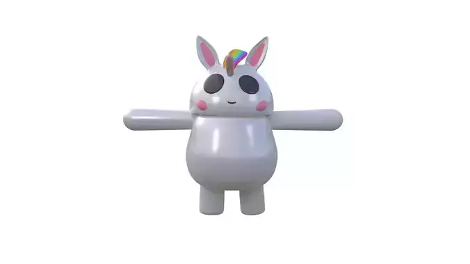 Cute Unicorn 3D model