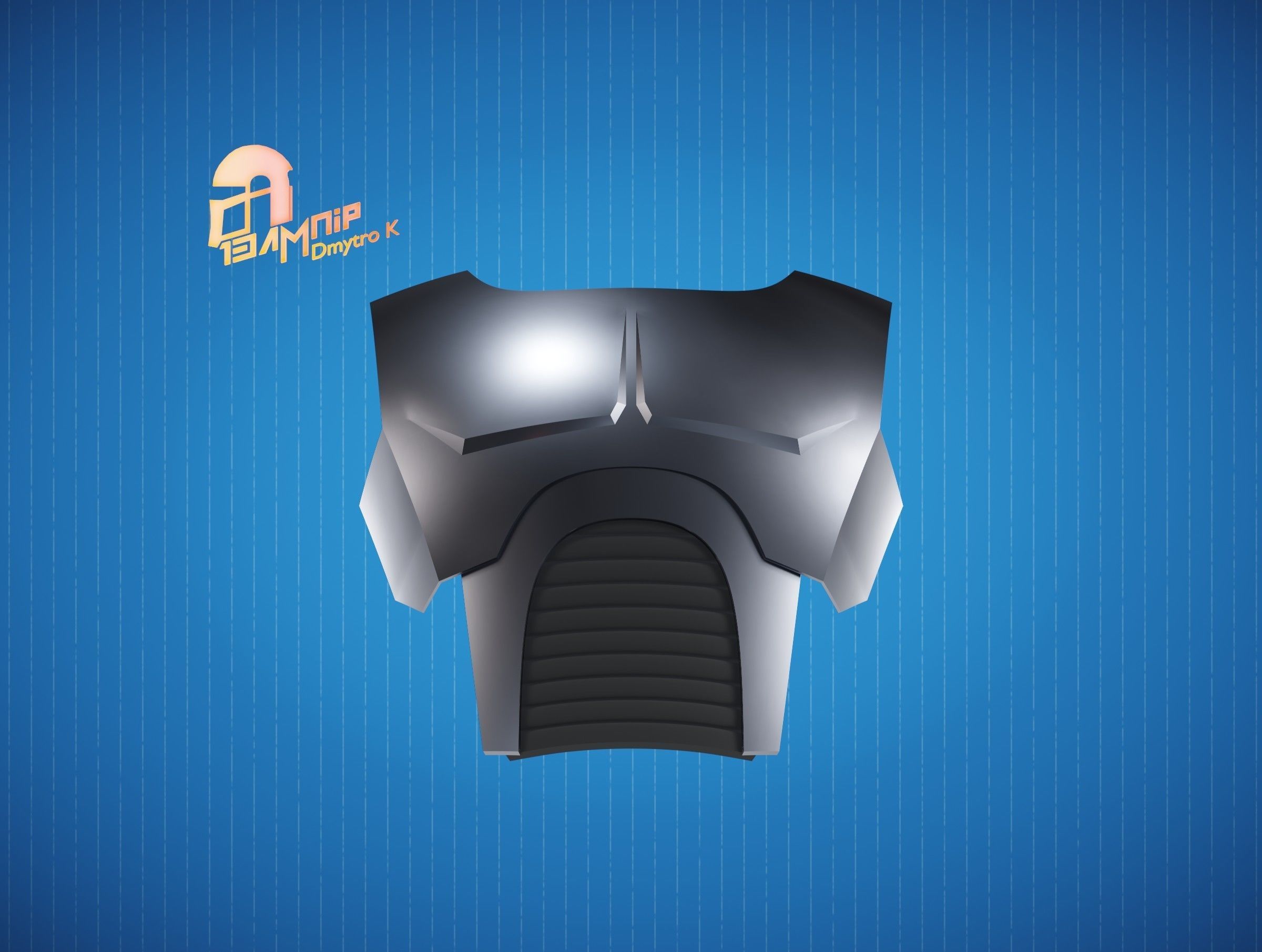 Custom Mandalorian Chest Armor 3 3D print model_9