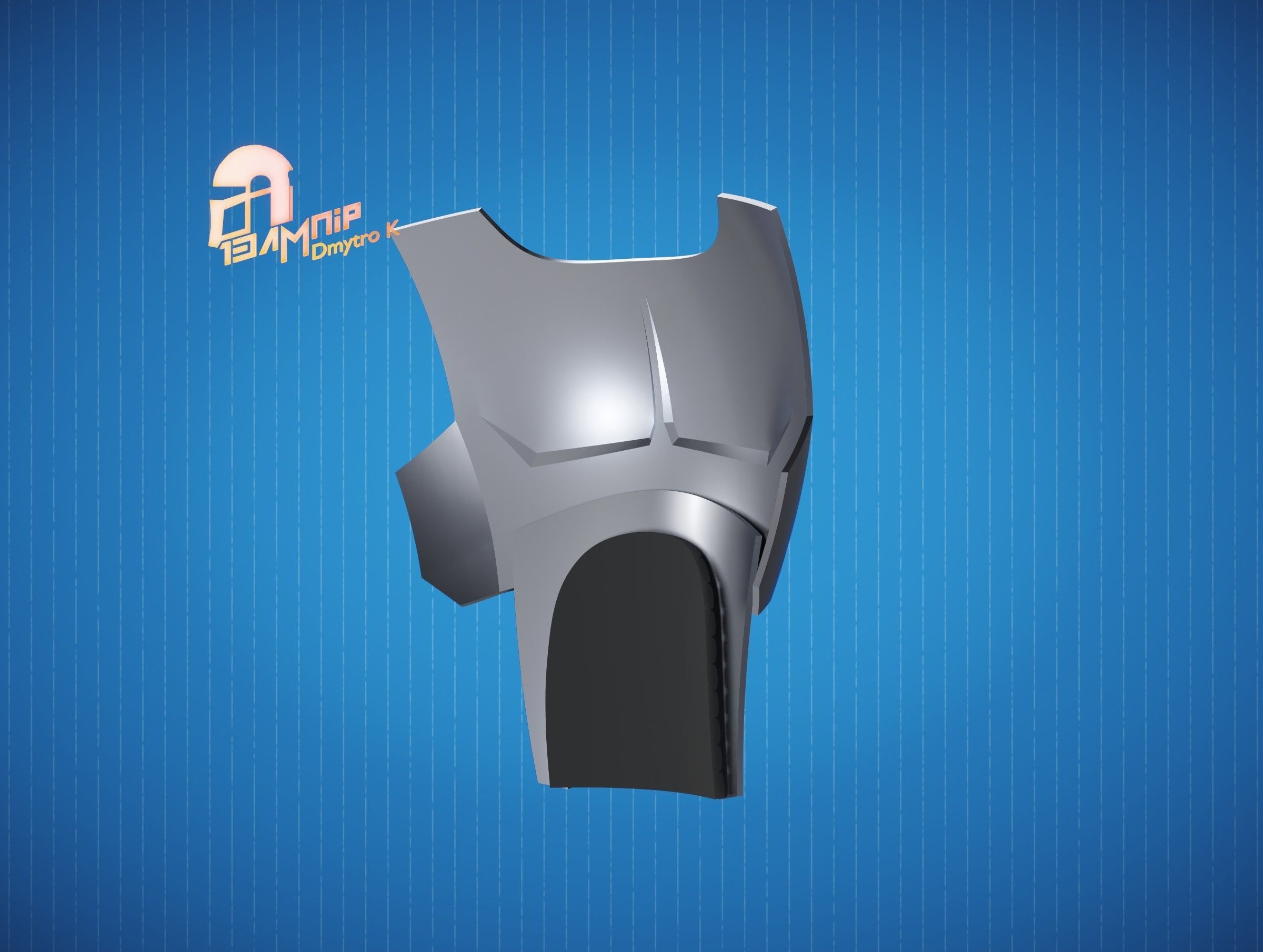 Custom Mandalorian Chest Armor 3 3D print model_5