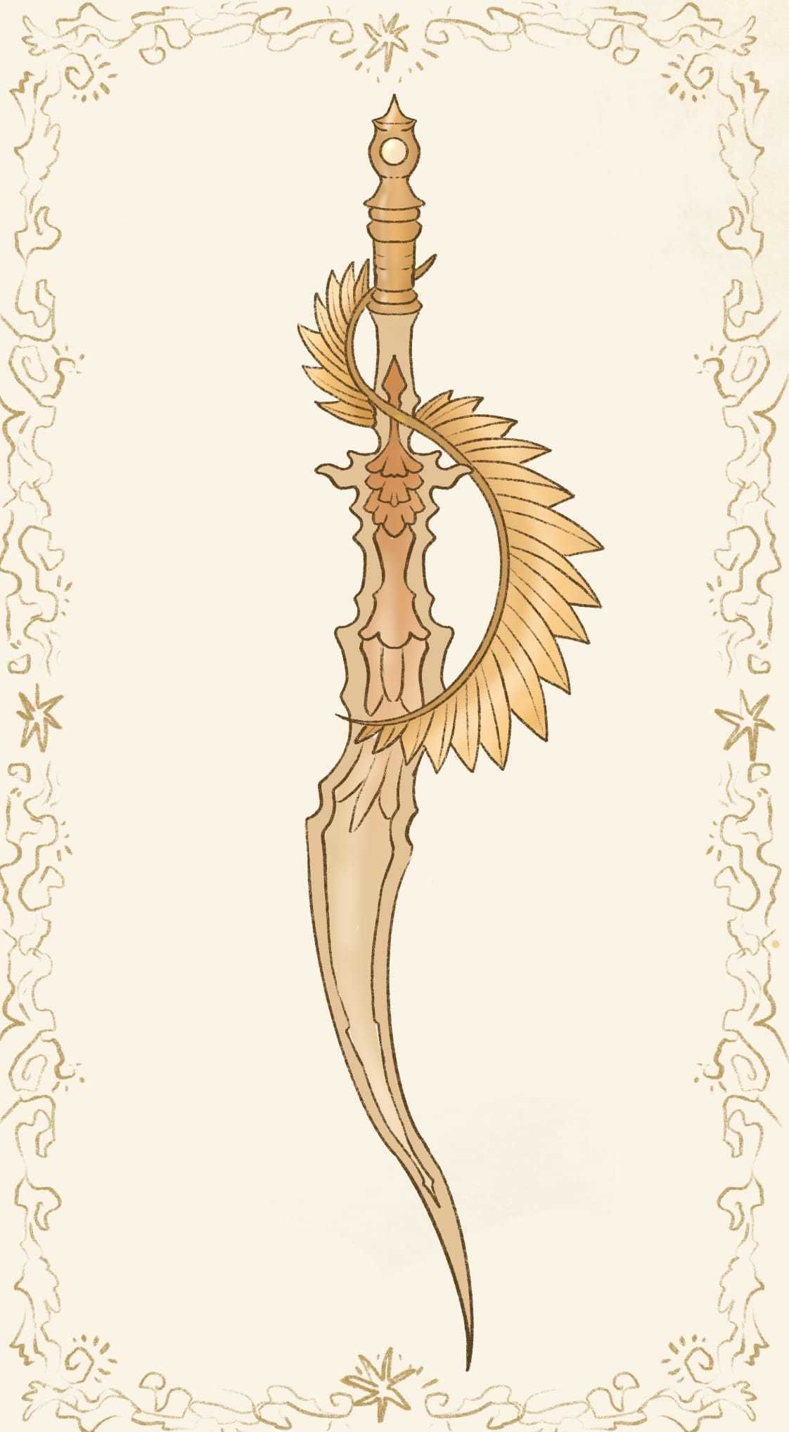 Sparrow Short Sword 3D print model_2