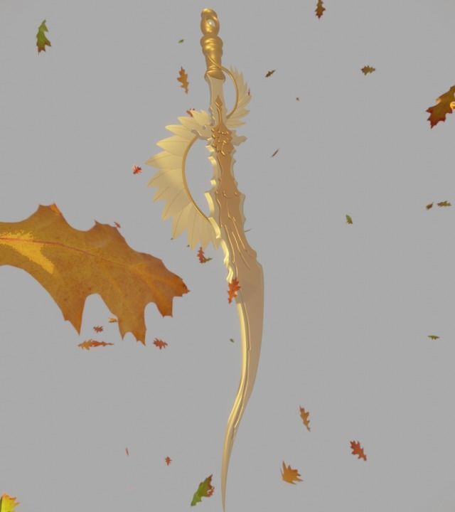 Sparrow Short Sword 3D print model_11