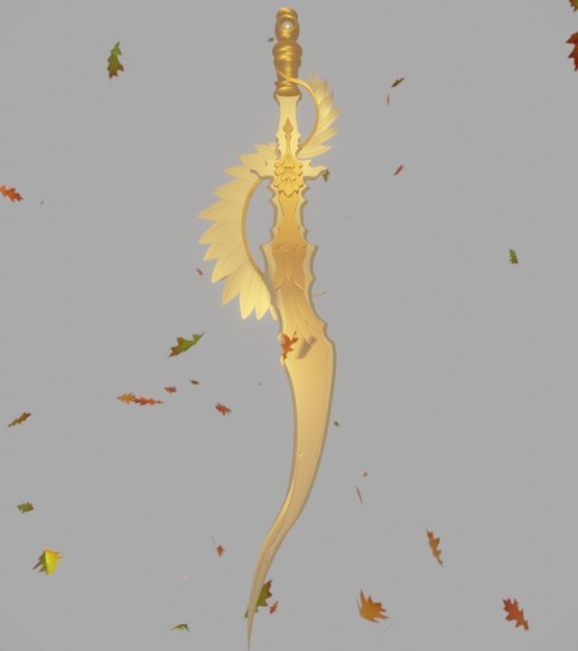 Sparrow Short Sword 3D print model_10