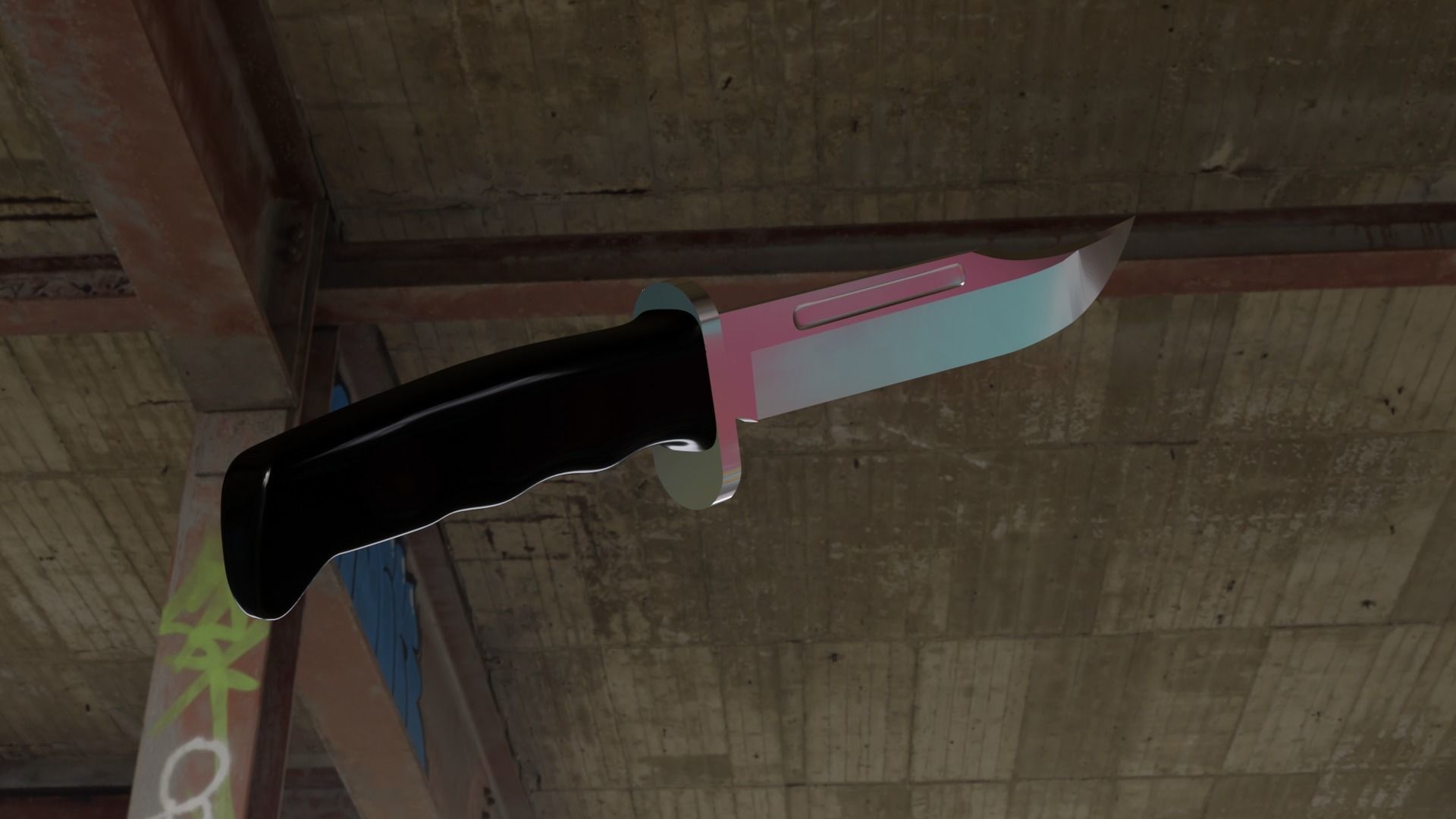 Scream Buck 120 Knife Model Free 3D print model_2
