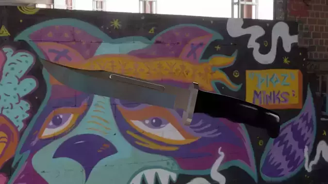 Scream Buck 120 Knife Model Free 3D print model