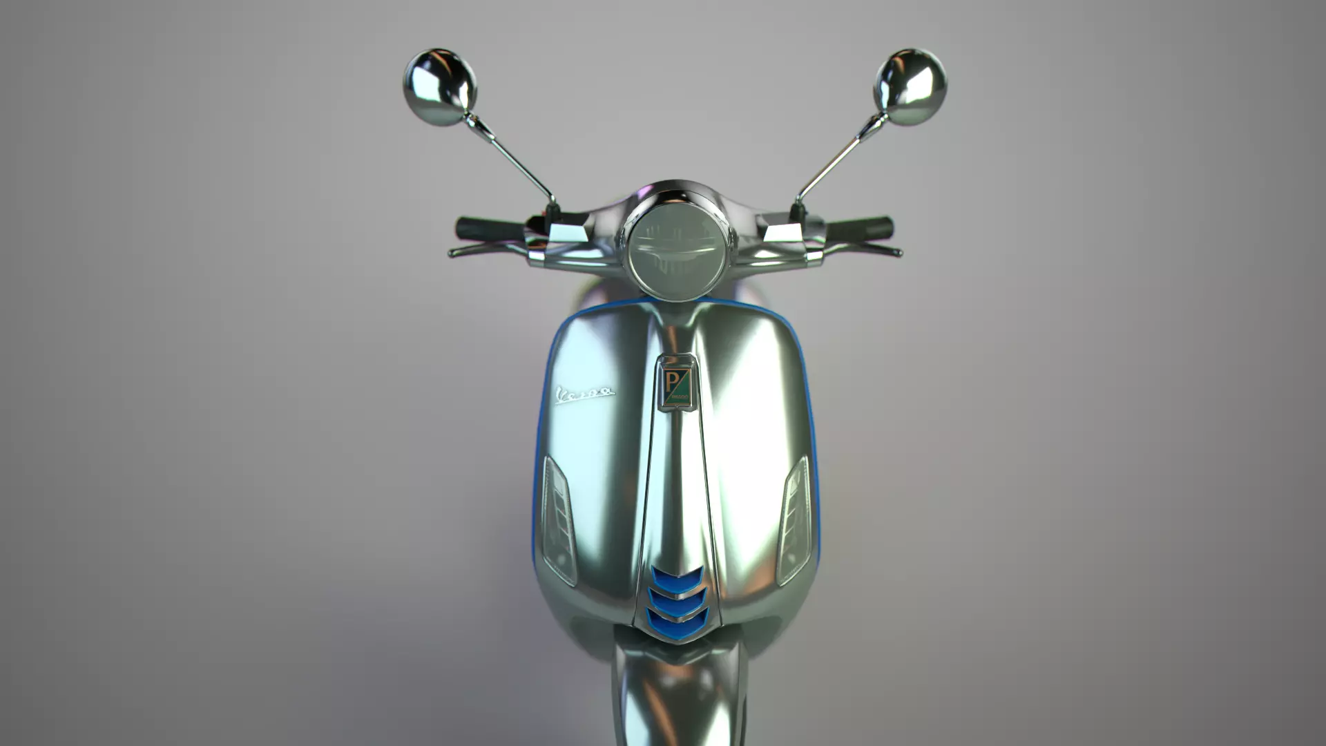 Vespa Electtrica Scooter Low-poly 3D model