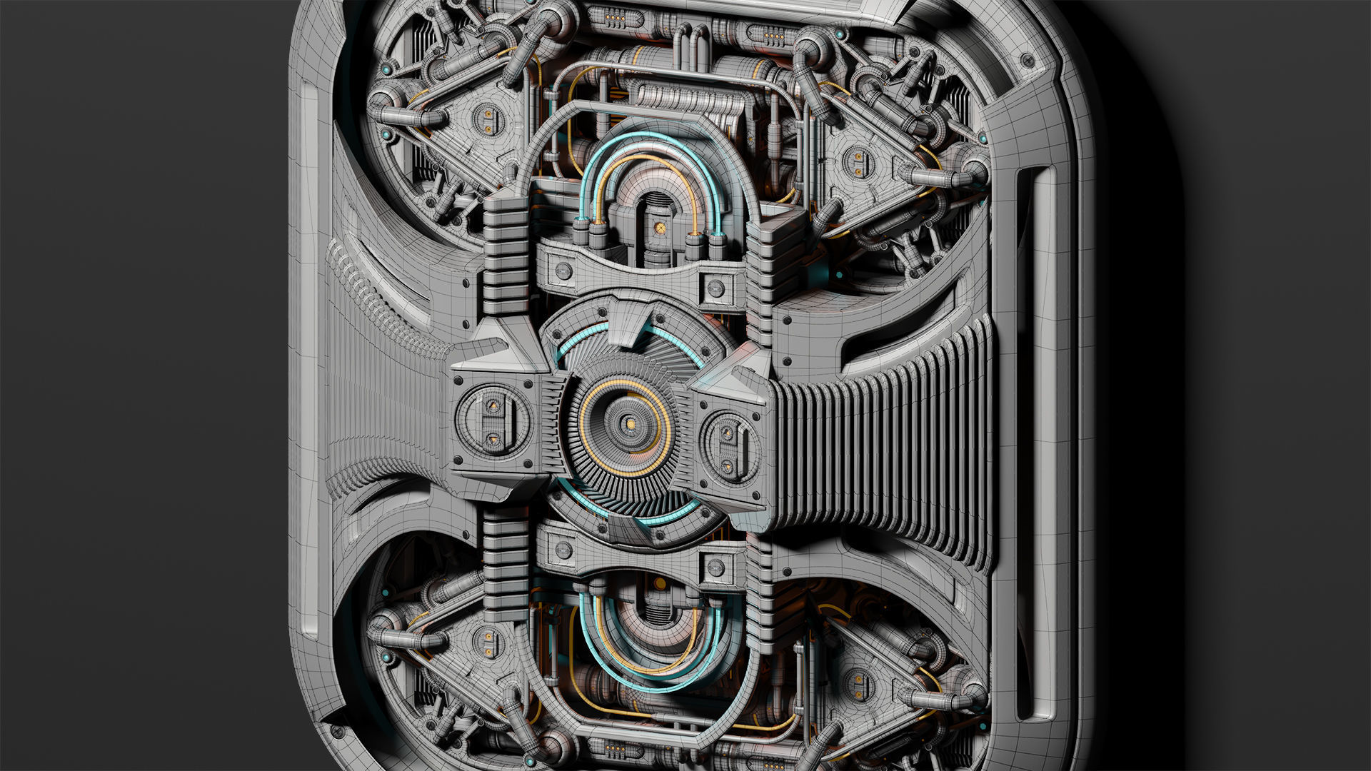 Sci Fi Kitbash Mega Elements 4 - Spaceship Panels 3D model_7