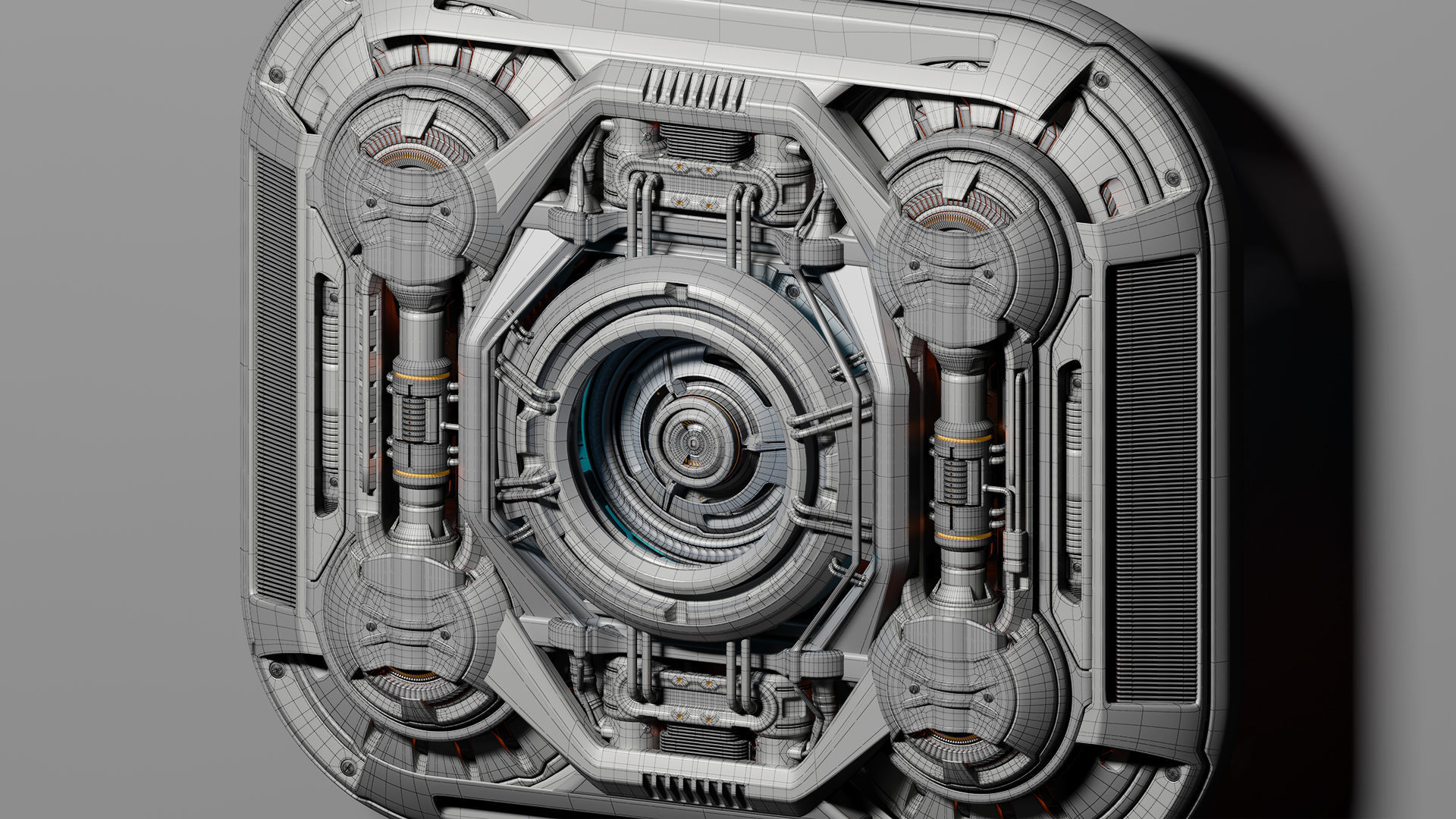 Sci Fi Kitbash Mega Elements 4 - Spaceship Panels 3D model_5