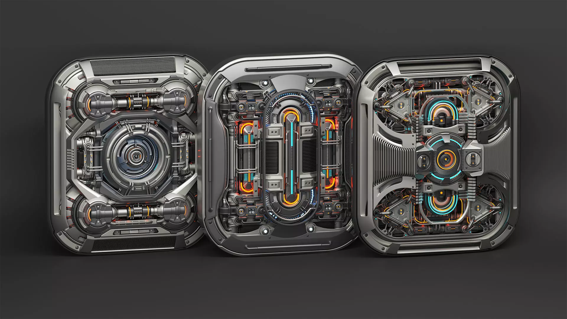 Sci Fi Kitbash Mega Elements 4 - Spaceship Panels 3D model_0