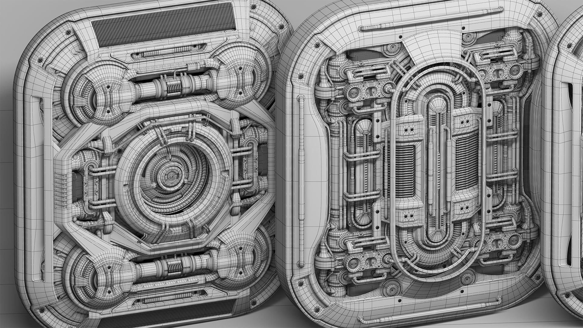 Sci Fi Kitbash Mega Elements 4 - Spaceship Panels 3D model_3