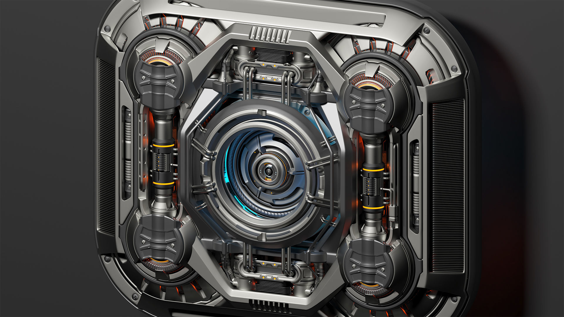 Sci Fi Kitbash Mega Elements 4 - Spaceship Panels 3D model_4