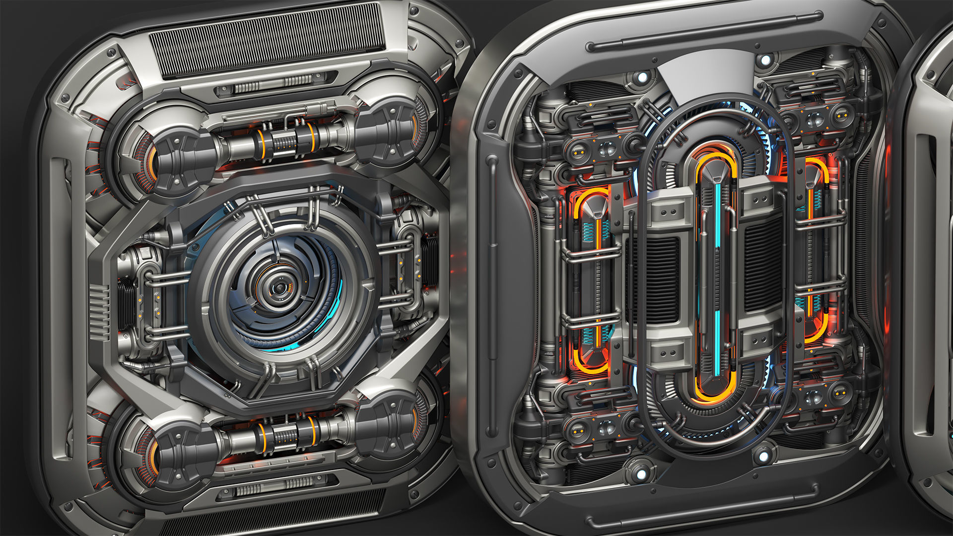 Sci Fi Kitbash Mega Elements 4 - Spaceship Panels 3D model_2