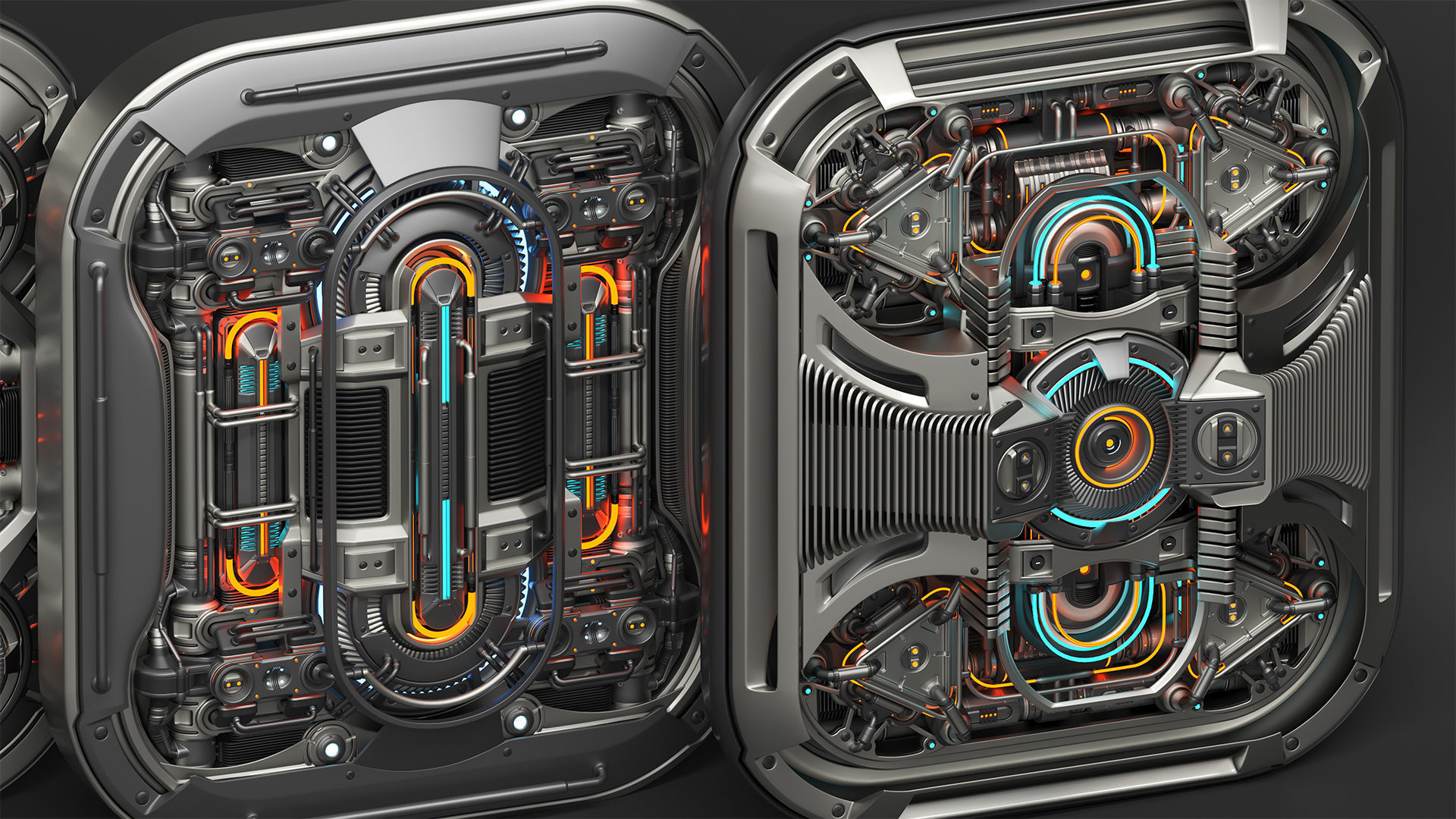 Sci Fi Kitbash Mega Elements 4 - Spaceship Panels 3D model_10