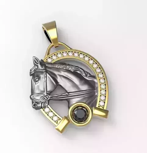 Unisex Horse Pendant