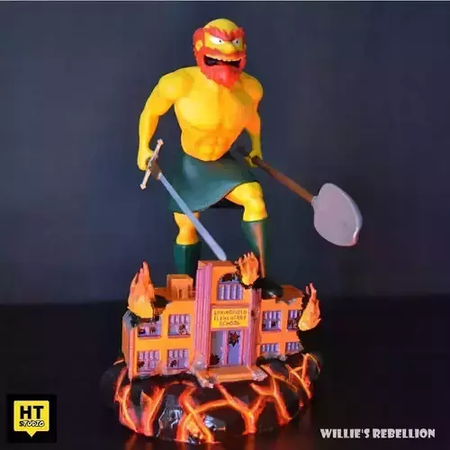 Willie William Wallace The Simpsons 3D print model